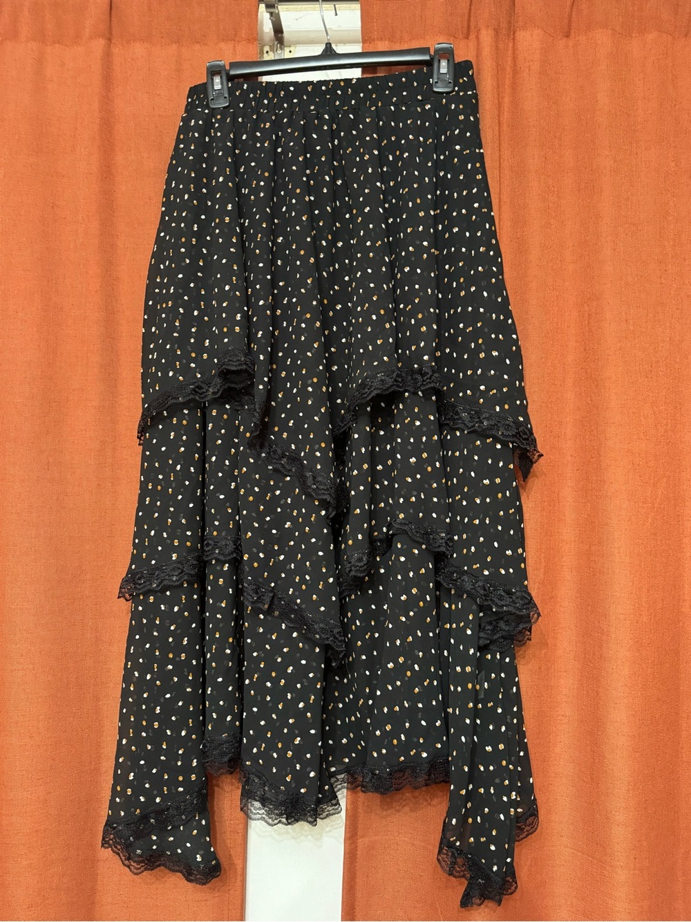 Women’s Tiered Multicolored Midi Skirt